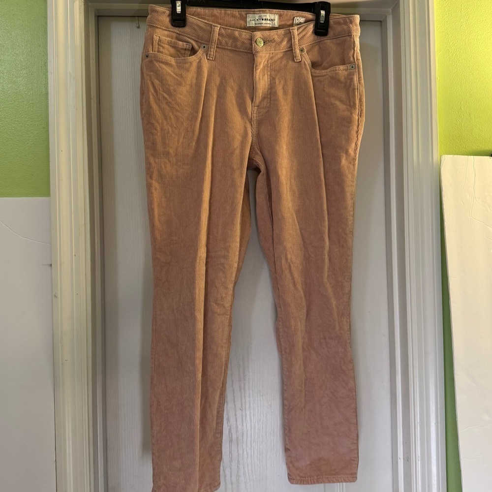Lucky Brand Lolita Skinny Corduroy Pink Pants
